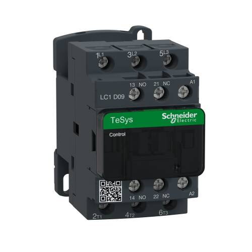 Schneider Electric LC1D09B7 TeSys Deca Kontaktör 3 Kutup 9A AC3 24VAC - 1