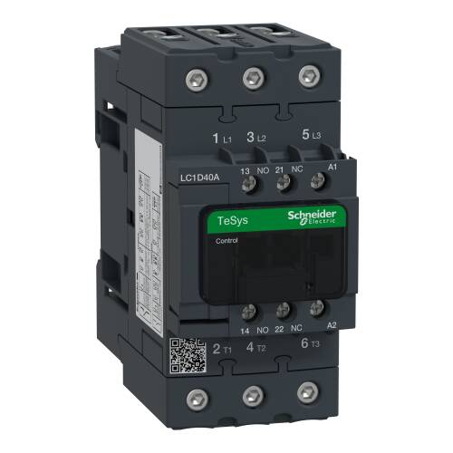 Schneider Electric LC1D40AE7 TeSys Deca Kontaktör 3 Kutup 40A AC3 48VAC - 1