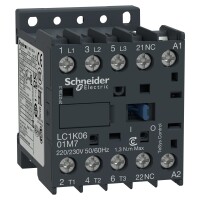 Schneider Electric LC1K0601E7 TeSys K Kontaktör 3 Kutup 6A AC3 48VAC 1NK - 1