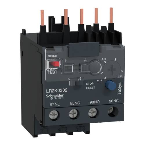 Schneider Electric LR2K0302 TeSys K Termik Röle 0.16-0.23A Class 10A - 1