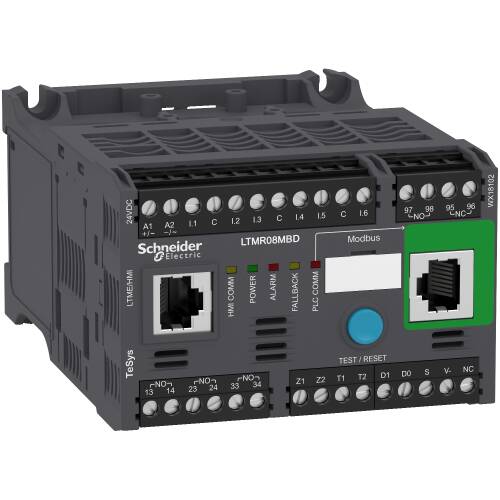 Schneider Electric LTMR08MBD TeSys T Motor Kontrolör 0.4-8A 24VDC Modbus - 1