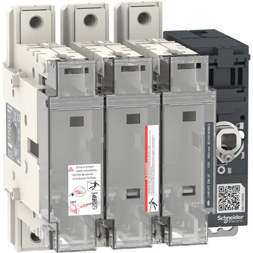 Schneider Electric LV481423 Anahtar Bağlantı Kesici Sigorta Fupact Gsd160 160 A 3 Kutuplu Sigorta Tipi Dın Nh00 Ön Ve Sağ Taraf Kontrolü - 1