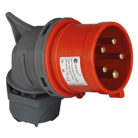 TP Electric 3005-302-1600 Hızlı Bağlantı IP44 5x16A CEE Norm Eğik Fiş - 1