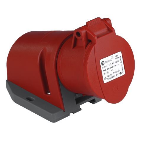 TP Electric 3005-307-1600 Hızlı Bağlantı IP44 5x16A CEE Norm Duvar Prizi - 1