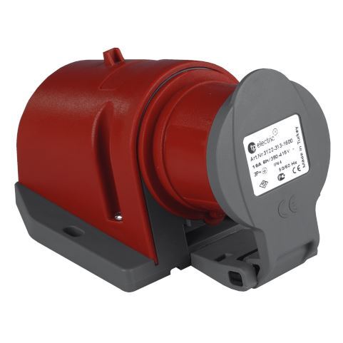 TP Electric 3005-313-1600 Hızlı Bağlantı IP44 5x16A CEE Norm Kapaklı Duvar Fişi - 1