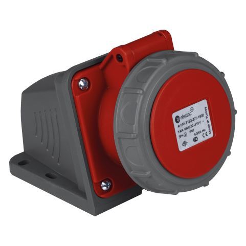 TP Electric 3006-307-1600 Hızlı Bağlantı IP67 5x16A CEE Norm Duvar Prizi - 1