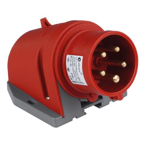 TP Electric 3007-312-1600 Hızlı Bağlantı IP44 5x32A CEE Norm Duvar Fişi - 1