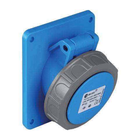 TP Electric 3021-309-0900 Hızlı Bağlantı IP67 3x16A CEE Norm Eğik Makine Prizi - 1