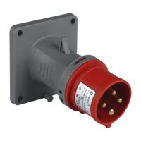 TP Electric 3022-318-1600 Hızlı Bağlantı IP44 4x16A CEE Norm Eğik Makine Fişi - 1