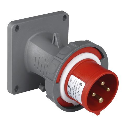 TP Electric 3023-318-1600 Hızlı Bağlantı IP67 4x16A CEE Norm Eğik Makine Fişi - 1