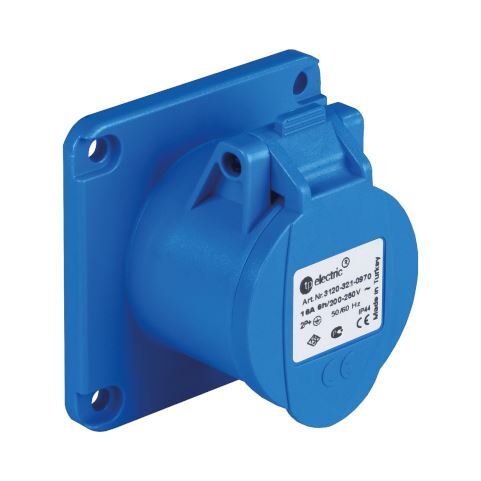 TP Electric 3024-322-0975 Hızlı Bağlantı IP44 3x32A CEE Norm Makine Prizi - 1