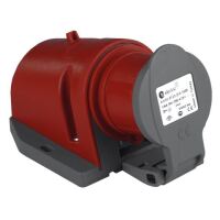 TP Electric 3026-313-1600 Hızlı Bağlantı IP44 4x32A CEE Norm Kapaklı Duvar Fişi - 1