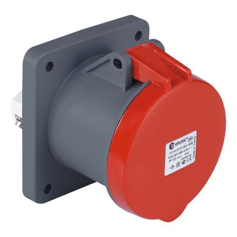 TP Electric 3131-322-1615 Vidalı Bağlantı IP44 4x63A Yekpare Makine Prizi - 1