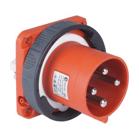 TP Electric 3132-320-1699 Vidalı Bağlantı IP67 4x63A Makine Fişi - 1