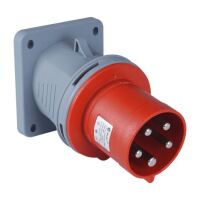 TP Electric 3133-318-1600 Vidalı Bağlantı IP44 5x63A Eğik Makine Fişi - 1