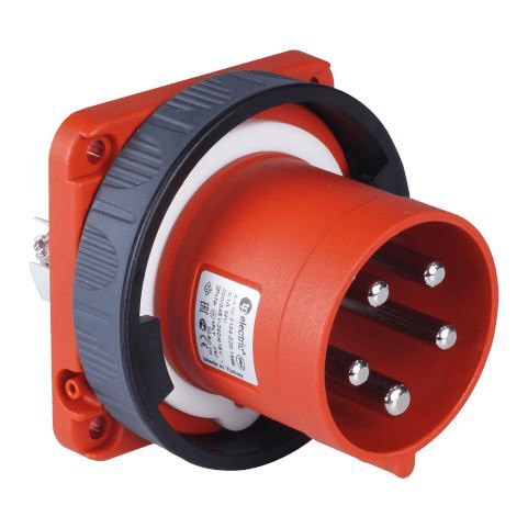 TP Electric 3134-320-1699 Vidalı Bağlantı IP67 5x63A Makine Fişi - 1