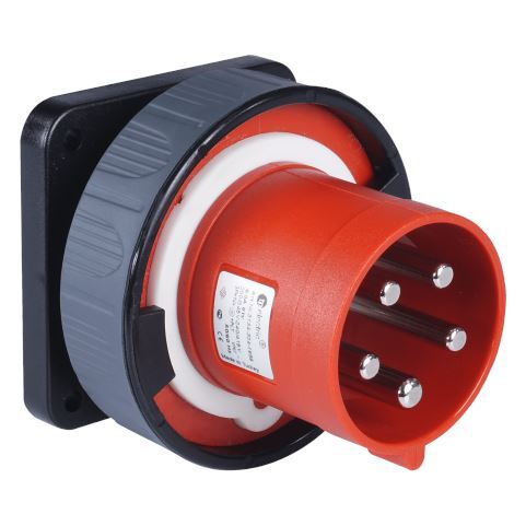 TP Electric 3134-324-1699 Vidalı Bağlantı IP67 5x63A Uzun Gövdeli Makine Fişi - 1