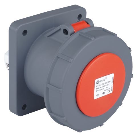 TP Electric 3137-322-1615 Vidalı Bağlantı IP67 4x125A Yekpare Makine Prizi - 1