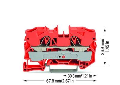 Wago 2010-1202 16 mm² Turuncu 2 İletkenli Ray Klemens - 2