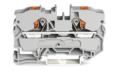 Wago 2210-1201 10 mm² Gri Butonlu 2 İletkenli Ray Klemens - 1