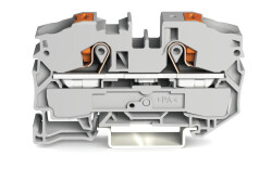 Wago 2216-1201 16 mm² Gri Butonlu 2 İletkenli Ray Klemens 