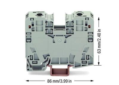 Wago 285-135 35 mm² Gri 2 İletkenli Ray Klemens - 2