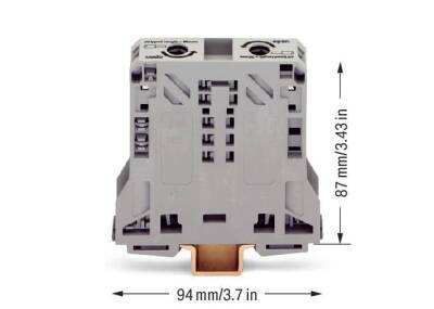 Wago 285-150 50 mm² Gri 2 İletkenli Ray Klemens - 2