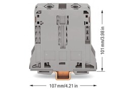 Wago 285-195 95 mm² Gri 2 İletkenli Ray Klemens - 2