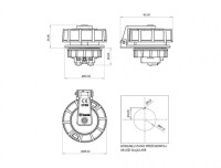 Bemis BS1-1402-7440 CEE Norm IP68 1/16A Somunlu Pano Priz (Vidalı Bağlantılı) - 2