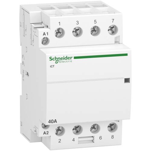 Schneider Electric A9C20844 iCT Sessiz Kontaktörler 40A 4NO 220-240 VAC - 1