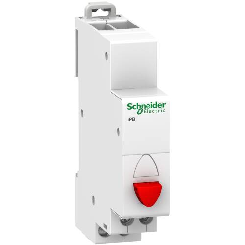 Schneider Electric A9E18031 Acti9 iPB 1NK Kırmızı Tek Basmalı Düğme - 1