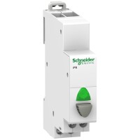 Schneider Electric A9E18036 Acti9 iPB 1NA Gri Tek Basmalı Düğme Gösterge Işığı Yeşil 110-230VAC - 1