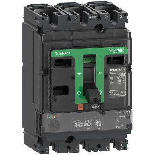 Schneider Electric C10F32D100 Compact Şalter Nsx100F 36Ka Ac 3P3D 100A 2,2 - 1