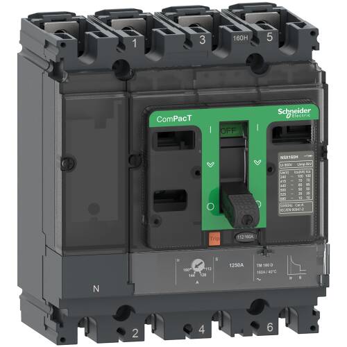 Schneider Electric C10H6TM025 Compact Şalter Nsx100H 70Ka Ac 4P3D 25A Tmd - 1