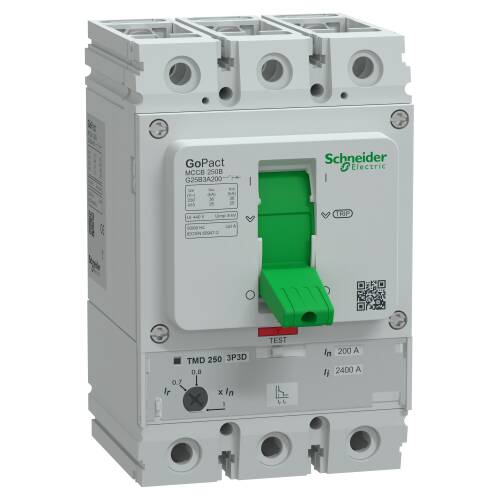 Schneider Electric G25B3A200 GOMCCB 250B 3P3D 200A Ayarlanabilir - 1