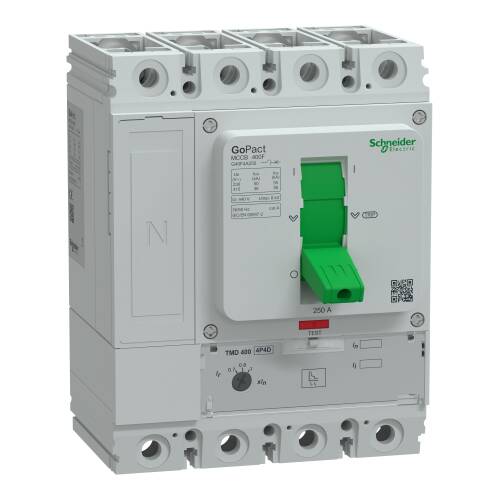 Schneider Electric G40F4A250 Circuit Breaker Gopact Mccb 400 4 Poles 36Ka At 415Vac 250A Rating Tmd Trip Unit Ayarlanabilir - 1