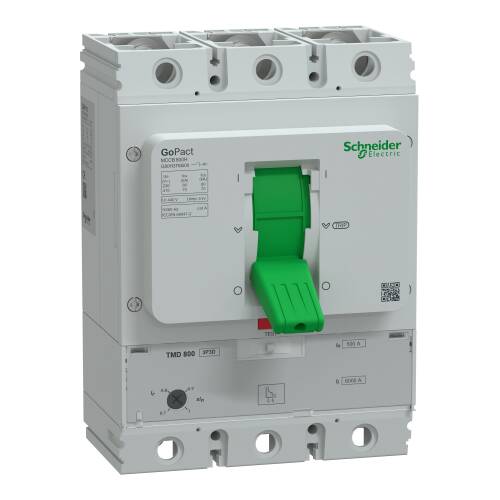 Schneider Electric G80H3TM500 Circuit Breaker Gopact Mccb 800 3 Poles 70Ka At 415Vac 500A Rating Tmd Trip Unit Ayarlanabilir - 1