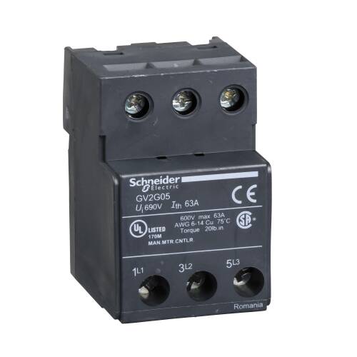 Schneider Electric GV2G05 Tesys Gv2 Tesys D Ve Tesys U Terminal Bloğu 3P Gv1L3 İçin - 1