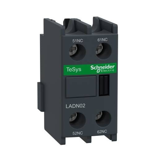 Schneider Electric LADN02 TeSys Deca Yardımcı kontak bloğu 2NK - 1