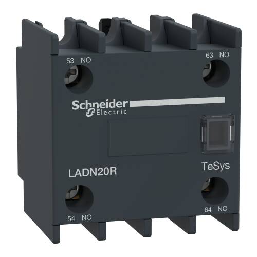 Schneider Electric LADN20R TeSys Deca Yardımcı kontak bloğu 2NA Toza Karşı Dayanıklı - 1