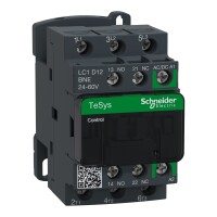 Schneider Electric LC1D12BNE TeSys Deca Green Kontaktör 3 Kutup 12A AC3 24-60VAC/DC - 1