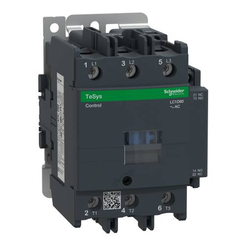 Schneider Electric LC1D80B7 TeSys Deca Kontaktör 3 Kutup 80A AC3 24VAC - 1