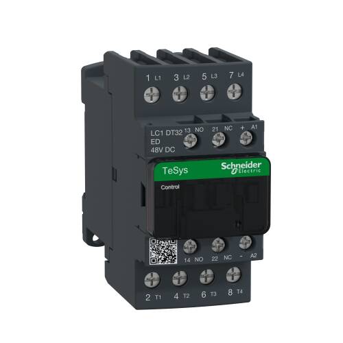 Schneider Electric LC1DT32ED TeSys Deca Kontaktör 4 Kutup 32A AC1 48VDC 4NA - 1