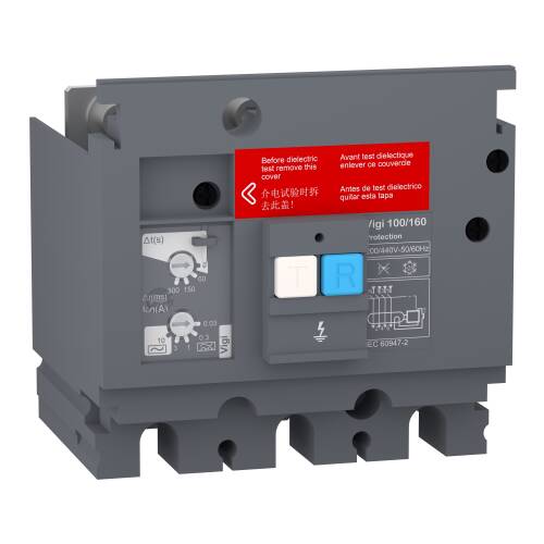 Schneider Electric LV529488 Toprak Kaçağı Ek Koruma Modülü Easypact Cvs 100/160 200 Vac İla 440 Vac 30 Ma İla 10 A 3 Kutuplu - 1