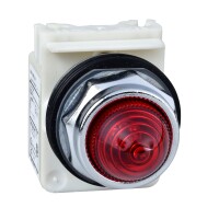 Sekzg Pilot Lamba Ø 30 Kırmızı Yüks Parlaklık Led Ba 9S 24V Ac/Dc Ip66 - 1